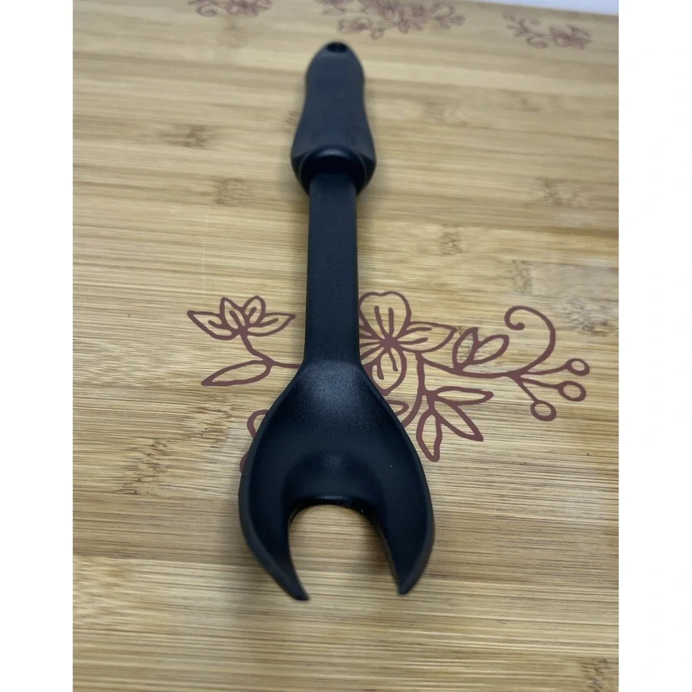 Black‎ Plastic Nylon 2 Prong Fork Cooking Utensil Heat Resistant 410 F/210C